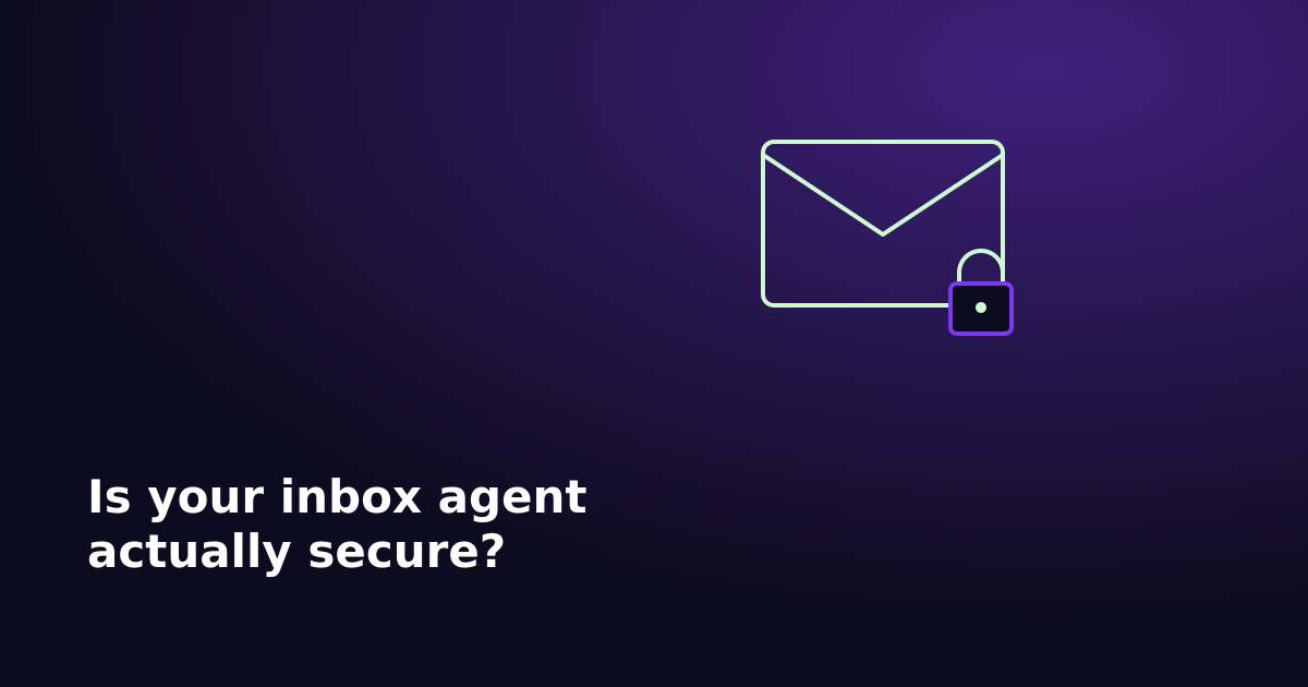 Cover image for the article: Is it safe to connect your inbox to an AI agent? Here's what the data actually says